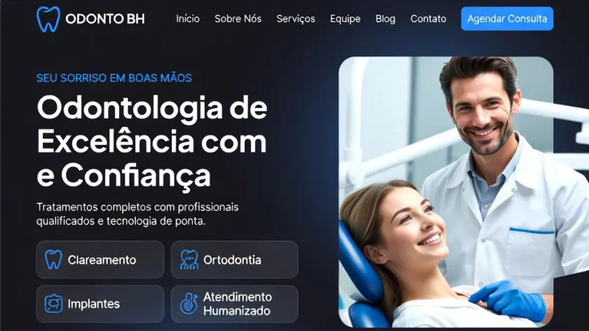 Site para academia e fitness