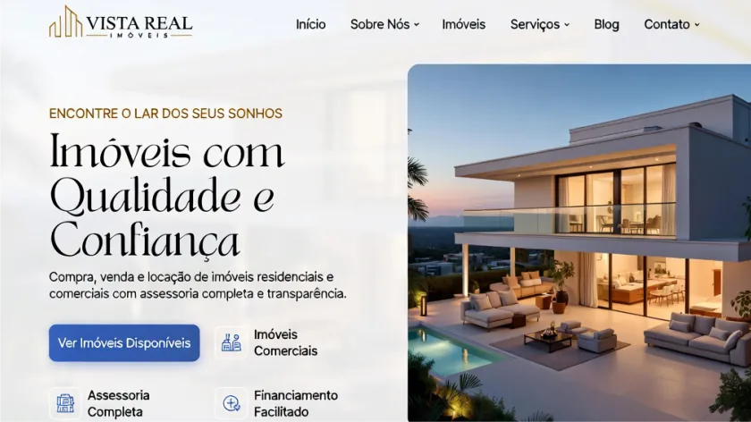 Site para construtora